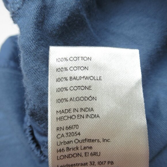 By Anthropologie The Mossa Parachute Pants Blue Medium Petite MP - Picture 13 of 14